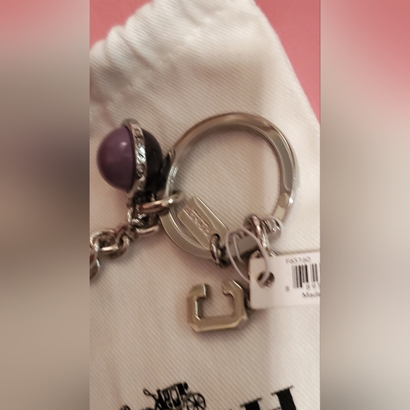 Sold Coach Orbit Bag Charm or Keychain - Picture 6 of 11